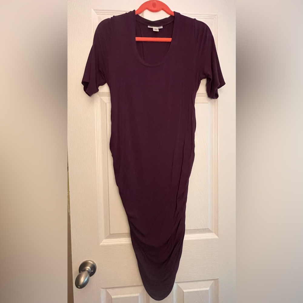 Motherhood Plum Maternity Dress
